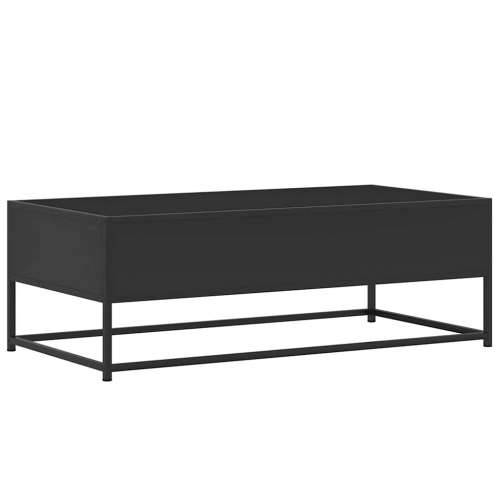 Stolić za kavu crni 100 x 50 x 35 cm konstruirano drvo i metal - Crna 1 Cijena