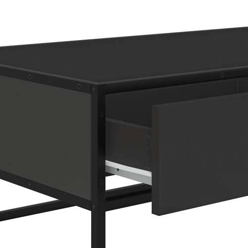 Stolić za kavu crni 100 x 50 x 35 cm konstruirano drvo i metal - Crna 1 Cijena