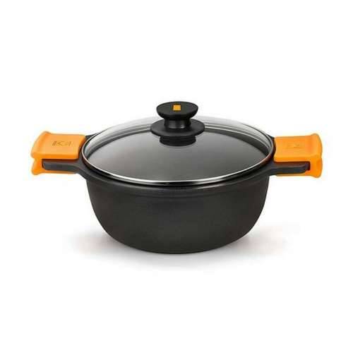 Duboka tava sa staklenim poklopcem BRA A270328 5,7 L (Ø 28 cm) Crna Metal Aluminij Ø 28 cm Aluminio Cijena