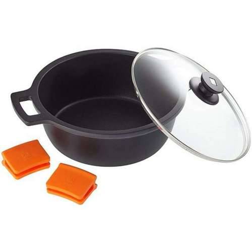 Duboka tava sa staklenim poklopcem BRA A270328 5,7 L (Ø 28 cm) Crna Metal Aluminij Ø 28 cm Aluminio Cijena