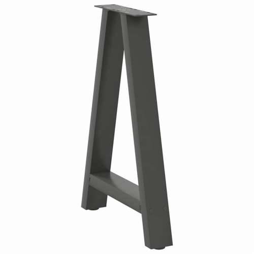 Noge za blagovaonski stol A-oblika 2 kom antracit 50 x (72-73) cm čelik - Antracit 50 x (72-73) cm 1 Cijena