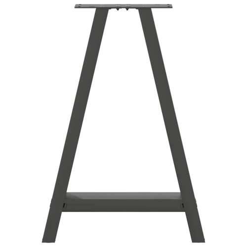 Noge za blagovaonski stol A-oblika 2 kom antracit 50 x (72-73) cm čelik - Antracit 50 x (72-73) cm 1 Cijena