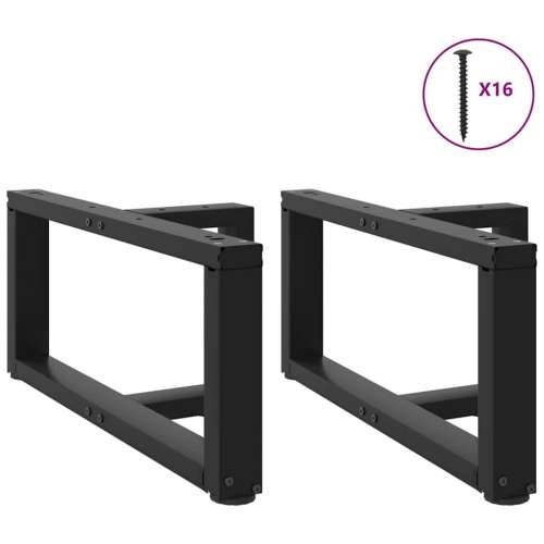 Noge za klub stolić T-oblika 2 kom Crne 70x25x(30-31) cm Čelik - Crna 70 x 25 x (30-31) cm 1 Cijena