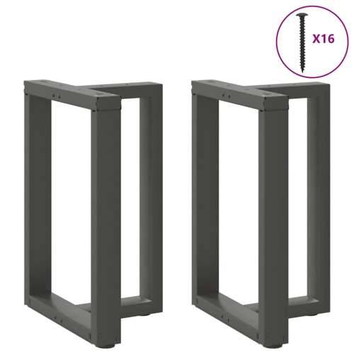 Noge za blagovaonski stol T-oblika 2 kom antracit 60x35x(72-73) cm čelik - Antracit 60 x 35 x (72-73) cm 2 1 Cijena