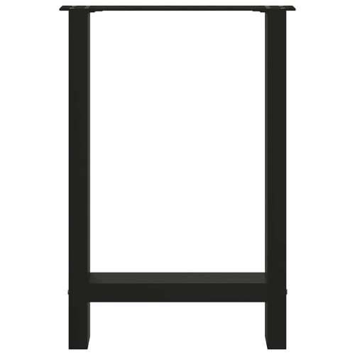 Noge za blagovaonski stol Crne 2 kom 60 x (72-73) cm Čelik - Crna 60 x (72-73) cm 2 1 Cijena