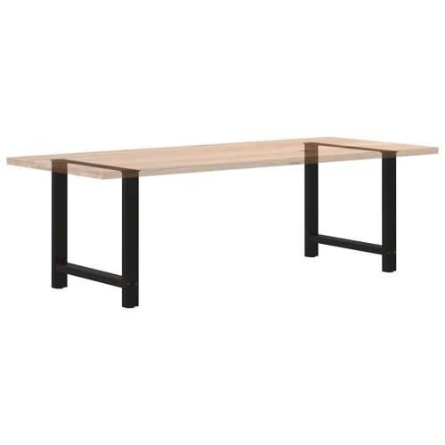 Noge za blagovaonski stol Crne 2 kom 80 x (72-73) cm Čelik - Crna 80 x (72-73) cm 2 1 Cijena