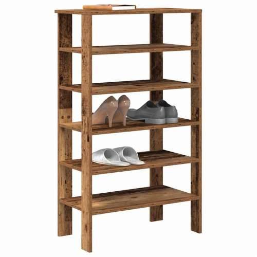 Stalak za cipele boja staro drvo 61x32x105 cm konstruirano drvo - Staro drvo 1 105 cm Cijena