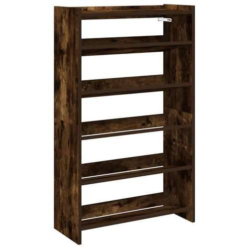 Stalak za cipele boja hrasta 60x25x100 cm konstruirano drvo - Dimljeni hrast 1 100 cm 60 cm Cijena