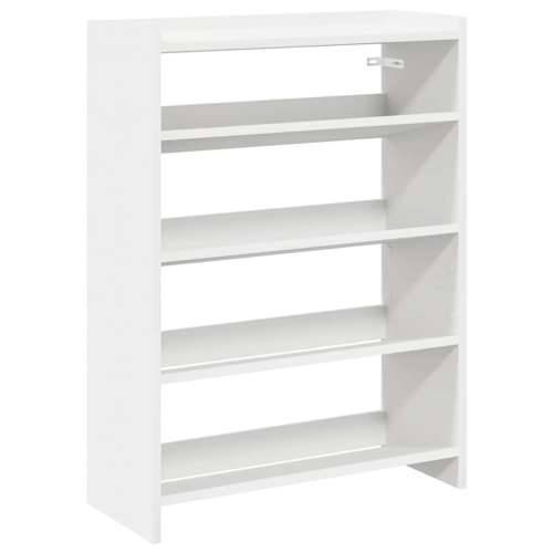 Stalak za cipele bijeli 60x25x81 cm od konstruiranog drva - Bijela 1 81 cm 60 cm Cijena