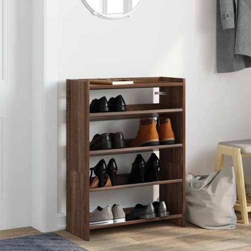 Stalak za cipele boja hrasta 60x25x81 cm konstruirano drvo - Smeđi hrast 1 81 cm 60 cm Cijena