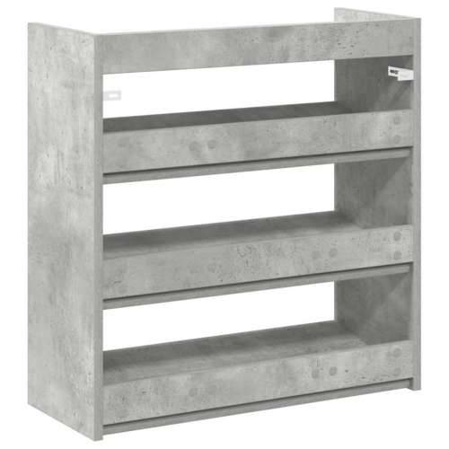 Stalak za cipele boja betona 60x25x62 cm konstruirano drvo - Beton siva 1 62 cm 60 cm Cijena
