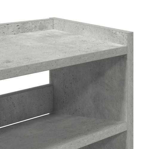 Stalak za cipele boja betona 80x25x100 cm konstruirano drvo - Beton siva 1 100 cm 80 cm Cijena