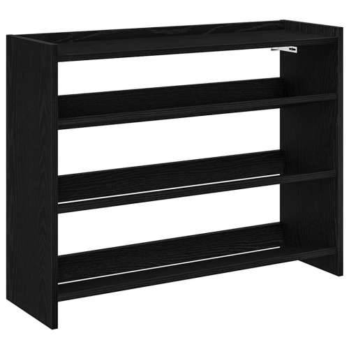 Stalak za cipele crni 80x25x62 cm od konstruiranog drva - Crna 1 62 cm 80 cm Cijena
