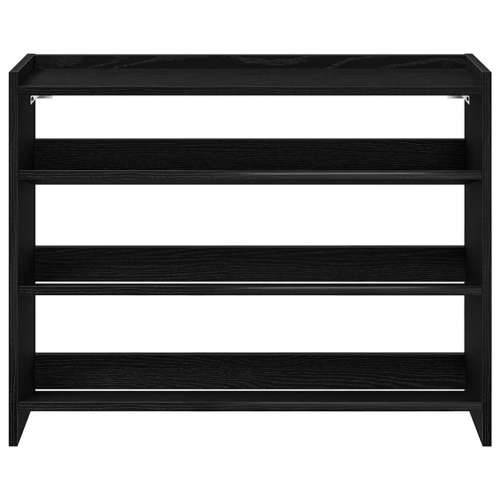 Stalak za cipele crni 80x25x62 cm od konstruiranog drva - Crna 1 62 cm 80 cm Cijena