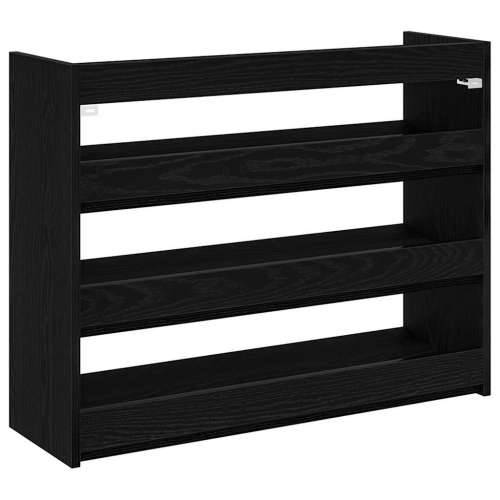 Stalak za cipele crni 80x25x62 cm od konstruiranog drva - Crna 1 62 cm 80 cm Cijena