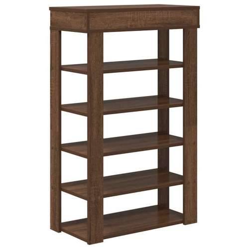 Stalak za cipele Smeđi hrasta 60x30x98 cm konstruirano drvo - Smeđi hrast 1 60 cm Cijena