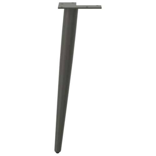 Noge za klub stolić konusnog oblika 4 kom antracit 42-43 cm čelik - Antracit 42-43 cm 1 Cijena