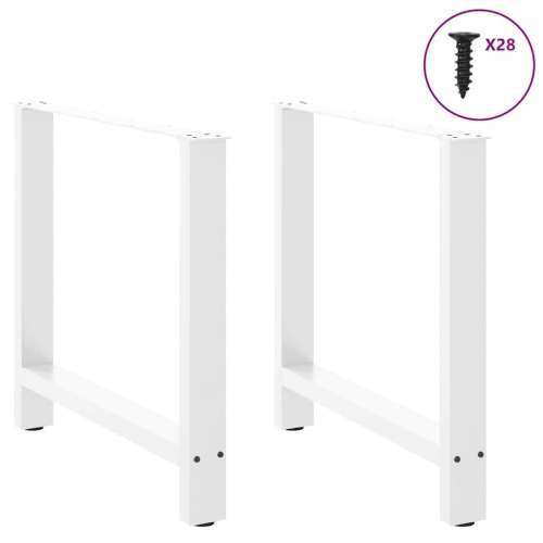Noge za blagovaonski stol bijele 2 kom 80 x (72-73) cm čelik - Bijela 80 x (72-73) cm 2 1 Cijena