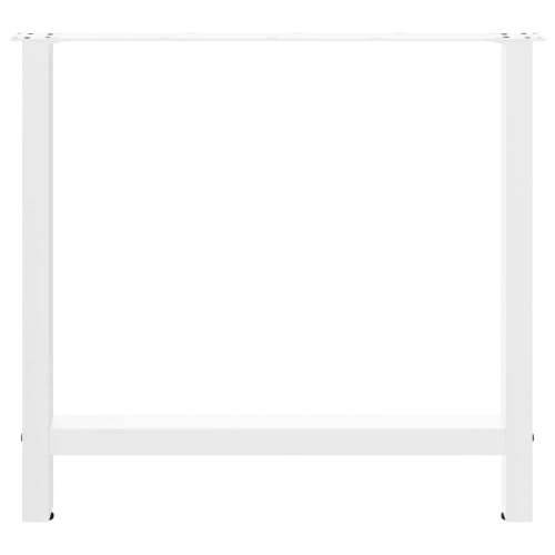 Noge za blagovaonski stol bijele 2 kom 80 x (72-73) cm čelik - Bijela 80 x (72-73) cm 2 1 Cijena