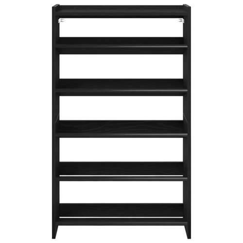 Stalak za cipele crni 60x25x100 cm od konstruiranog drva - Crna 1 100 cm 60 cm Cijena