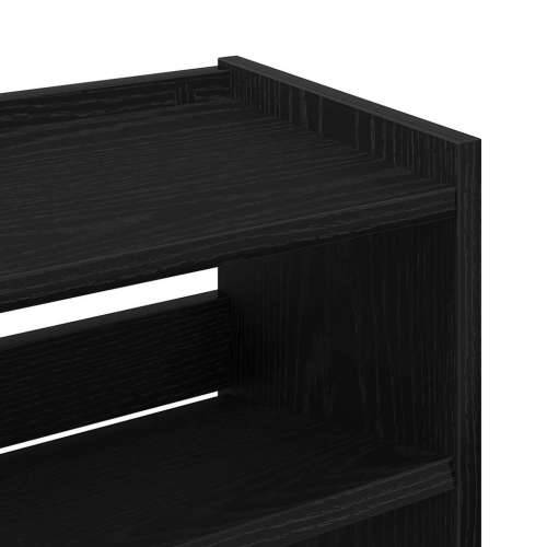 Stalak za cipele crni 60x25x100 cm od konstruiranog drva - Crna 1 100 cm 60 cm Cijena