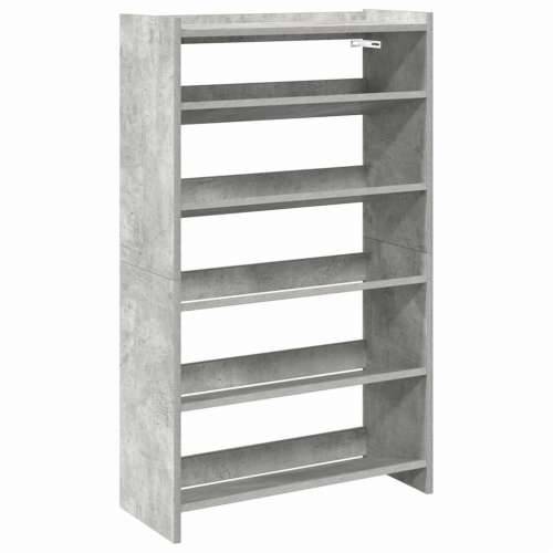 Stalak za cipele boja betona 60x25x100 cm konstruirano drvo - Beton siva 1 100 cm 60 cm Cijena