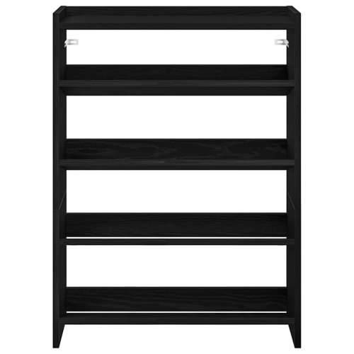 Stalak za cipele crni 60x25x81 cm od konstruiranog drva - Crna 1 81 cm 60 cm Cijena