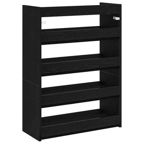 Stalak za cipele crni 60x25x81 cm od konstruiranog drva - Crna 1 81 cm 60 cm Cijena
