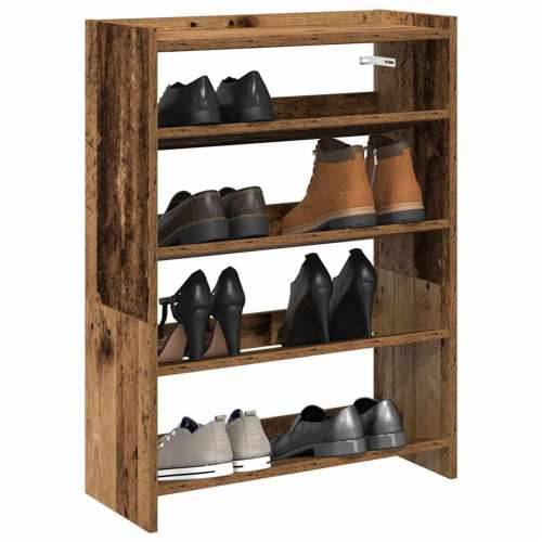 Stalak za cipele boja staro drvo 60x25x81 cm konstruirano drvo - Staro drvo 1 81 cm 60 cm Cijena