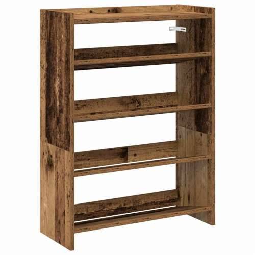 Stalak za cipele boja staro drvo 60x25x81 cm konstruirano drvo - Staro drvo 1 81 cm 60 cm Cijena
