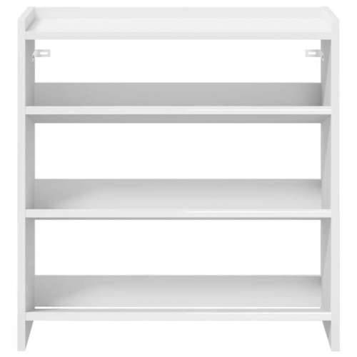 Stalak za cipele bijeli 60x25x62 cm od konstruiranog drva - Bijela 1 62 cm 60 cm Cijena