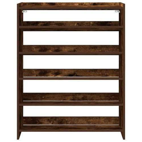Stalak za cipele boja hrasta 80x25x100 cm konstruirano drvo - Dimljeni hrast 1 100 cm 80 cm Cijena