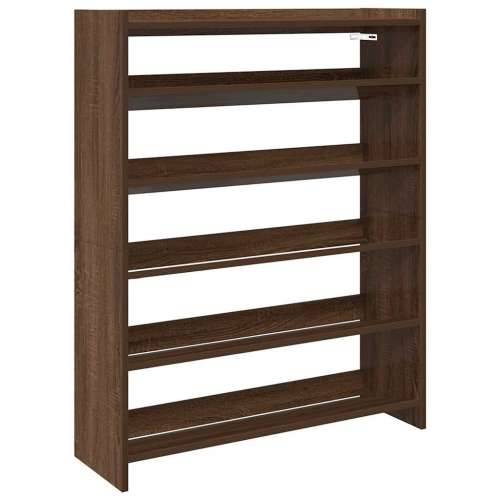 Stalak za cipele boja hrasta 80x25x100 cm konstruirano drvo - Smeđi hrast 1 100 cm 80 cm Cijena