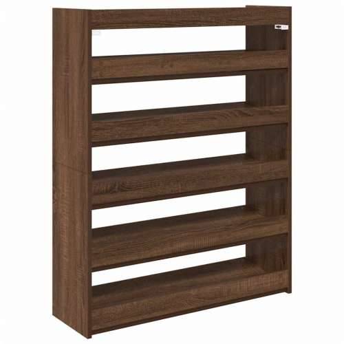 Stalak za cipele boja hrasta 80x25x100 cm konstruirano drvo - Smeđi hrast 1 100 cm 80 cm Cijena