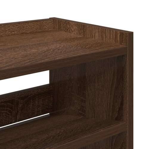 Stalak za cipele boja hrasta 80x25x100 cm konstruirano drvo - Smeđi hrast 1 100 cm 80 cm Cijena