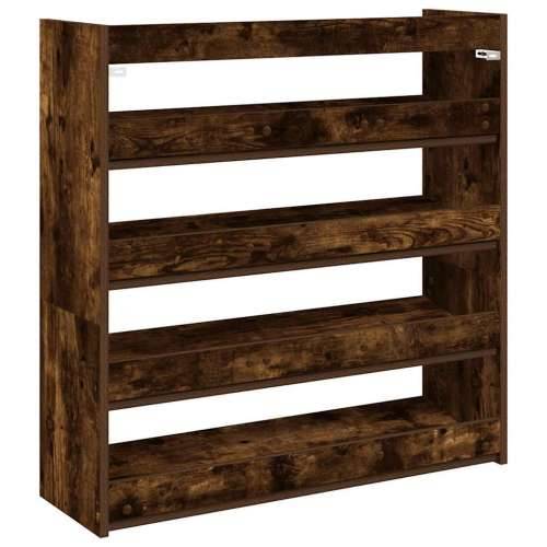 Stalak za cipele boja hrasta 80x25x81 cm konstruirano drvo - Dimljeni hrast 1 81 cm 80 cm Cijena