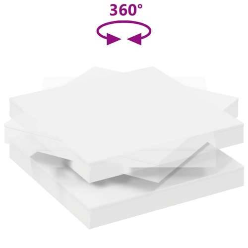Stol za kavu rotirajući za 360 stupnjeva bijeli 90x90x34,5 cm - Bijela 90 x 90 x 34.5 cm 1 Cijena