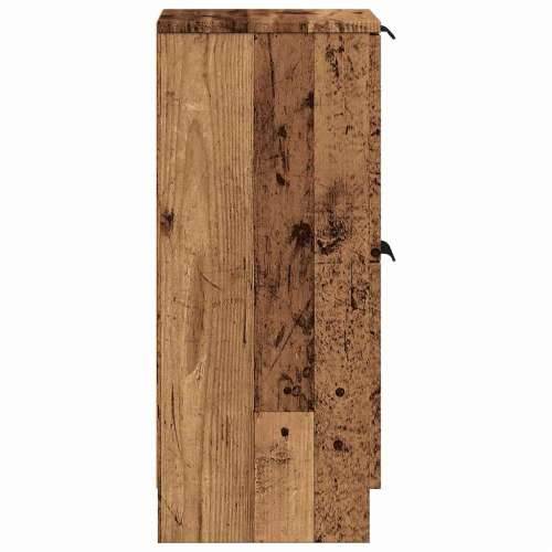 Komoda boja staro drvo 30 x 30 x 70 cm od konstruiranog drva - Staro drvo 1 Cijena