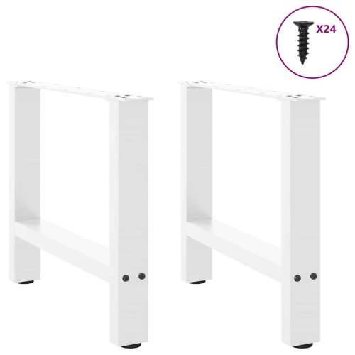 Noge za klub stolić bijele 2 kom 60 x (42-43) cm čelik - Bijela 60 x (42-43) cm 2 1 Cijena