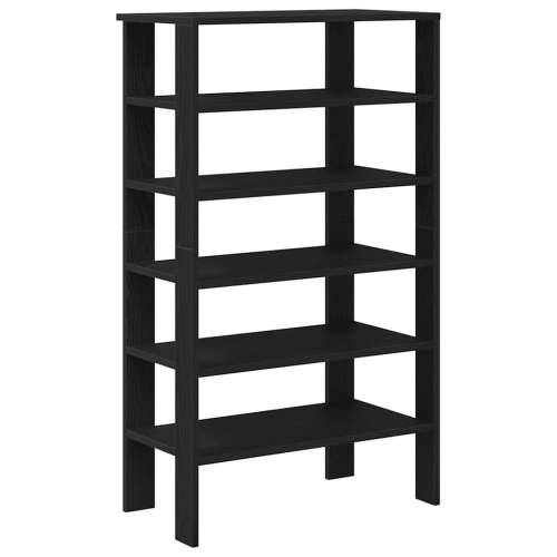 Stalak za cipele crni 61x32x105 cm od konstruiranog drva - Crna 1 105 cm Cijena