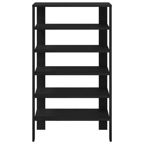 Stalak za cipele crni 61x32x105 cm od konstruiranog drva - Crna 1 105 cm Cijena