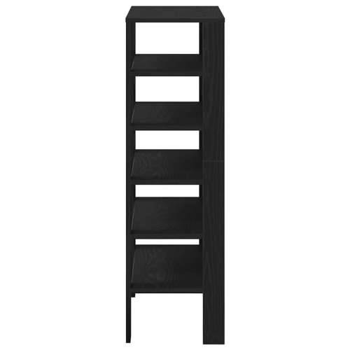 Stalak za cipele crni 61x32x105 cm od konstruiranog drva - Crna 1 105 cm Cijena