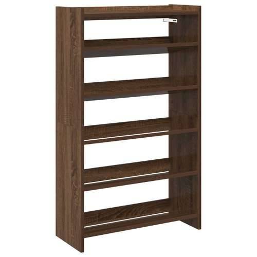 Stalak za cipele boja hrasta 60x25x100 cm konstruirano drvo - Smeđi hrast 1 100 cm 60 cm Cijena