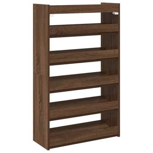 Stalak za cipele boja hrasta 60x25x100 cm konstruirano drvo - Smeđi hrast 1 100 cm 60 cm Cijena