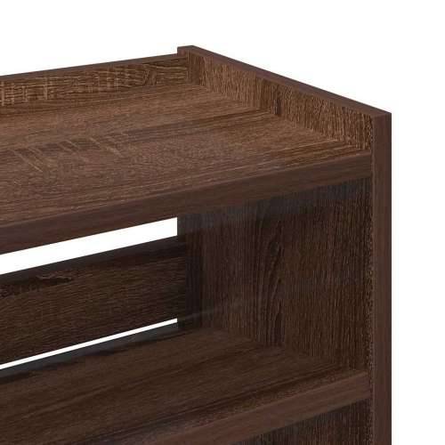 Stalak za cipele boja hrasta 60x25x100 cm konstruirano drvo - Smeđi hrast 1 100 cm 60 cm Cijena