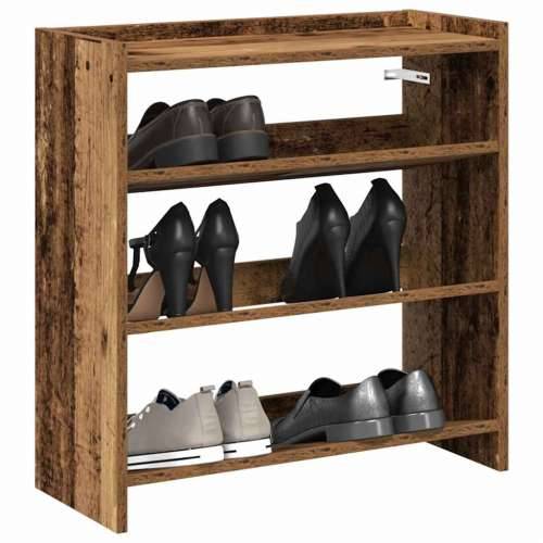 Stalak za cipele boja staro drvo 60x25x62 cm konstruirano drvo - Staro drvo 1 62 cm 60 cm Cijena