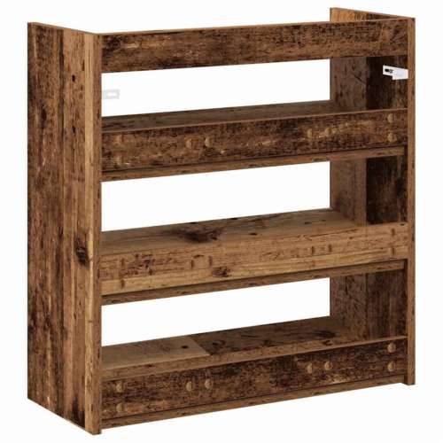 Stalak za cipele boja staro drvo 60x25x62 cm konstruirano drvo - Staro drvo 1 62 cm 60 cm Cijena