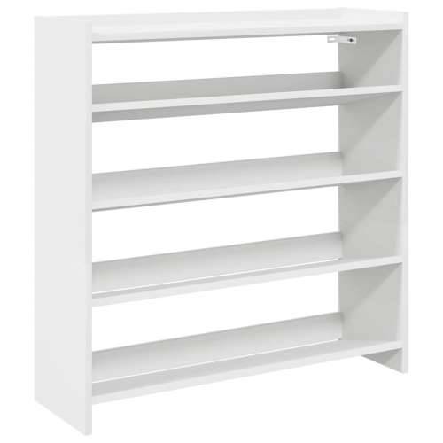 Stalak za cipele bijeli 80x25x81 cm od konstruiranog drva - Bijela 1 81 cm 80 cm Cijena