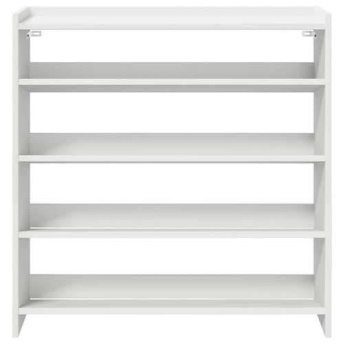 Stalak za cipele bijeli 80x25x81 cm od konstruiranog drva - Bijela 1 81 cm 80 cm Cijena