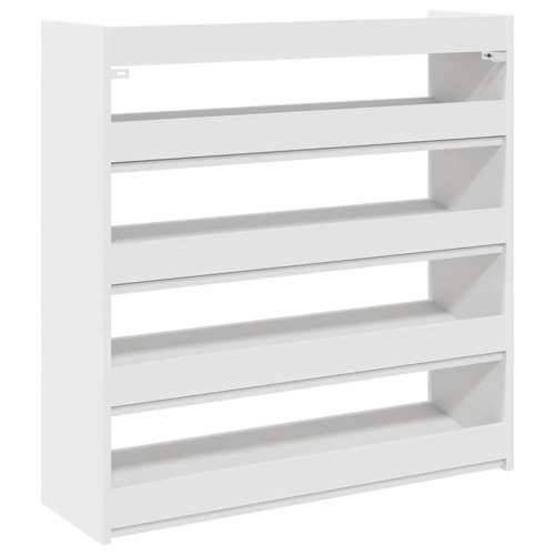 Stalak za cipele bijeli 80x25x81 cm od konstruiranog drva - Bijela 1 81 cm 80 cm Cijena